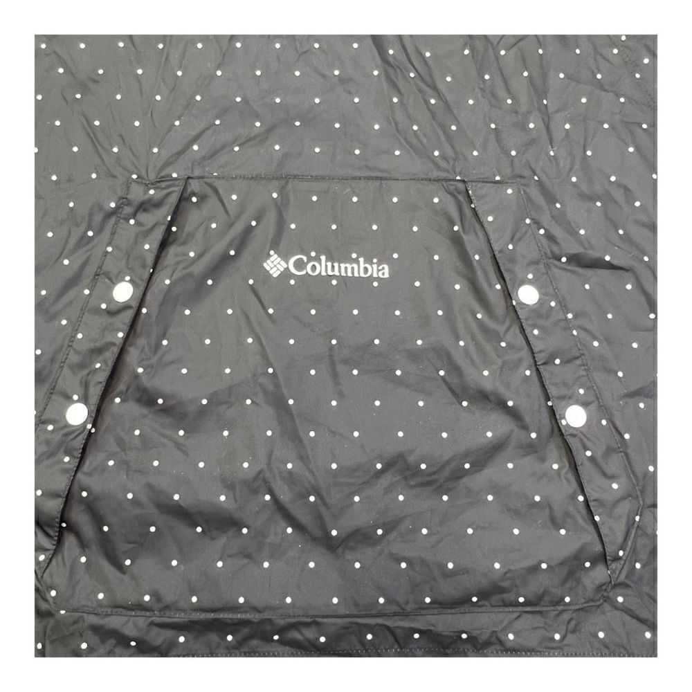 Columbia Women's Medium Black Polka Dot Packable Lightweight Hooded Jacket - Picture 5 of 8